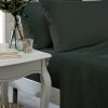 Black Non Iron Plain Dyed Percale Fitted Valance Sheet
