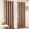 Vogue Latte Eyelet Blockout Thermal Curtains