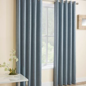 Vogue Duckegg Eyelet Blockout Thermal Curtains