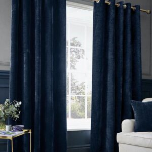 Hyperion Interiors Selene Deep Navy Weighted Curtains