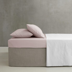 Pink Percale Extra Deep fitted