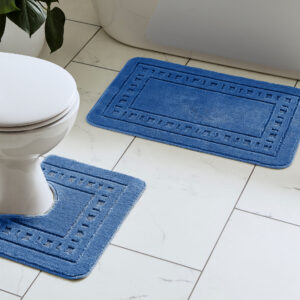 navy bath mat