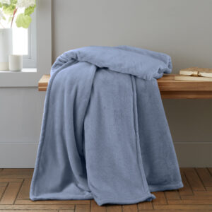 Catherine Lansfield Blue Throw